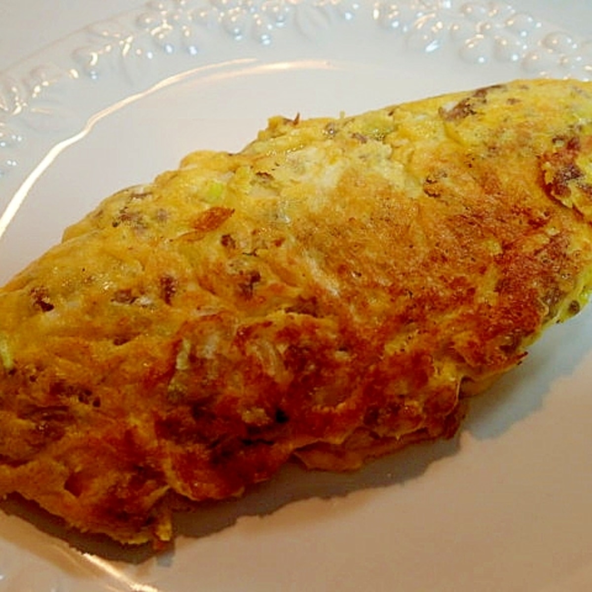 合挽きミンチとキャベツのオムレツ レシピ 作り方 By ぷ みぃまま 楽天レシピ